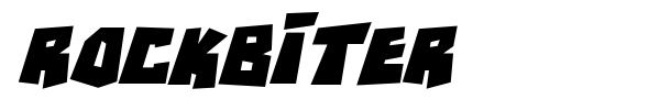 RockBiter font preview